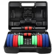 Set gantere si bara LINUO dumbbell-05