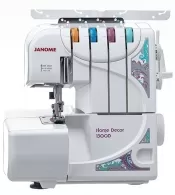 Masina surfilator Janome HomeDecor1300D, 8 programe, Alb