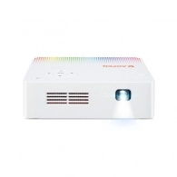 WVGA Projector AOPEN (by Acer) PV10 (MR.JRJ11.001), DLP, 854x480, 5000:1, 300 ANSI lm, 30000hrs (Eco), WiFi, USB, Multimedia Player: EDTV, HDTV, SDTV, Audio Line-out, HDMI, 3W Mono Speaker, White, 0.35kg