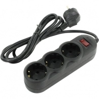 Surge Protector SVEN SF-03L, 3 Sockets, 3m, Black