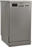 Посудомоечная машина  Heinner HDWFS6062DSE++, 12 комплектов, 6программы, 59.8 см, E, Серебристый