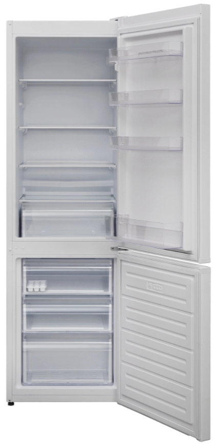 Холодильник с нижней морозильной камерой Vortex VO1002, 268 л, 170 см, A+, Белый