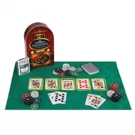 Настольная игра Покер  SILAPRO Poker Metal Case