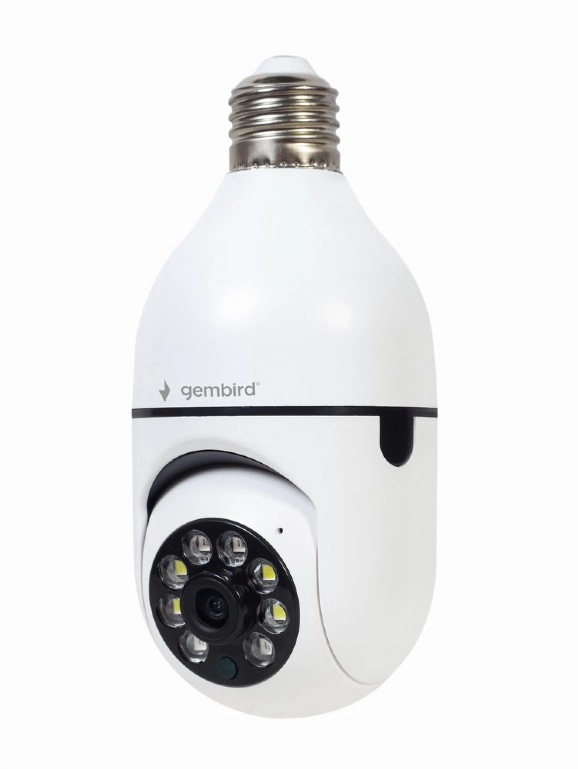Умная вращающаяся Wi-Fi-камера Gembird TSL-CAM-WRHD-01 / E27 / 1080p
