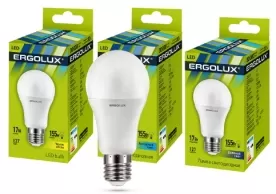 Bec LED Ergolux LED-A60-17W-E27-6K