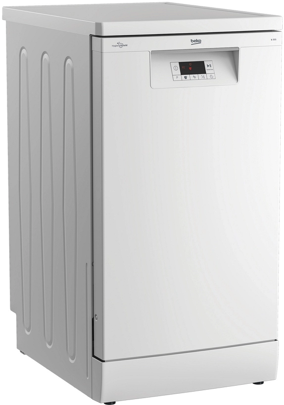 Посудомоечная машина  Beko BDFS15020W, 10 комплектов, 5программы, 44 см, E, Белый