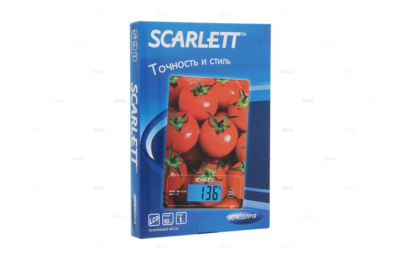 Cintar p/u bucatarie Scarlett SC-KS57P10, 10 kg, Rosu