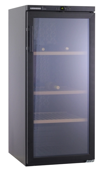 Винный холодильник Liebherr WKb3212, 164 бутылок, 135 см, A, Черный