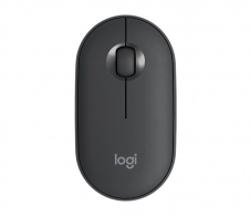 Logitech Wireless Mouse Pebble M350 Graphite, Optical Mouse for Notebooks, 1000 dpi, Nano receiver, Graphite, Retail