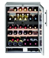 Встраиваемый винный шкаф Liebherr WTUes 1653, 38 бутылок, 82 см, A, Серебристый