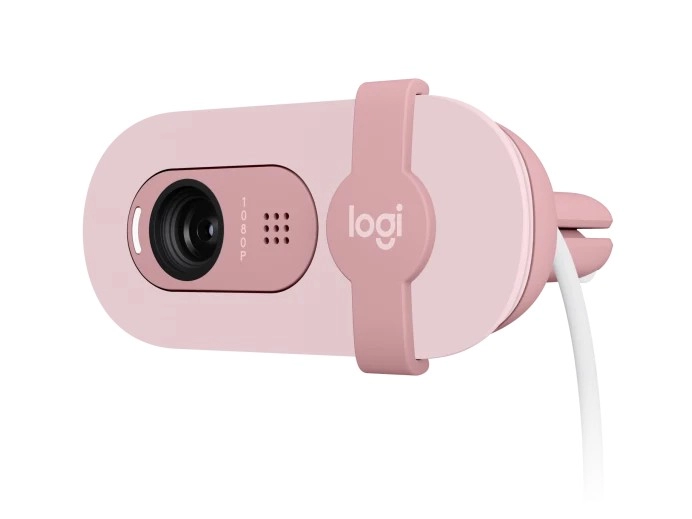 Camera web Logitech Brio 100 / 1080p/30fps / privacy shutter / mic / USB-A / Rose