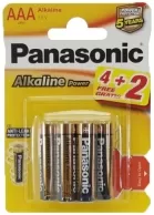 Батарейка Panasonic LR03REB/6B2F Alkaline Power 