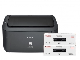 Принтер Монохромный Canon i-Sensys LBP6030B Bundle (+2 x CRG725) / A4 / Black