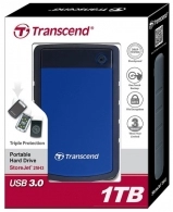 Внешний HDD Transcend  StoreJet 25H3B 1.0TB