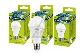 Лампа  энергосберегающая Ergolux A65 20W E27 3K
