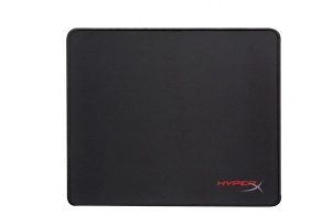 HYPERX FURY S Gaming Mouse Pad Large, Natural Rubber, Size 450mm x 400mm x 3.5 mm, Seamless, Stitched edges, Densely woven surface for accurate optical tracking, Compatible with optical or laser mice, Black
