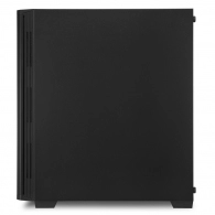 Carcasa Sharkoon  RGB LIT 100 / w/oPSU / Side panel / 2x120mm A-RGB LED / ATX / Black