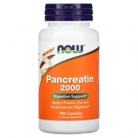 Vitamine Now Foods PANCREATIN 2000 (200mg 10X)  100 CAPS