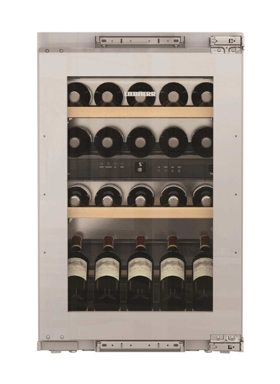 Встраиваемый винный шкаф Liebherr EWTdf 1653, 30 бутылок, 87.1 см, A, Нержавеющая сталь