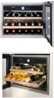 Встраиваемый винный шкаф Liebherr WKEES055320, 18 бутылок, 45.5 см, A, Серебристый