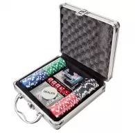 Joc de masa Poker in cutie metalica SILAPRO Poker Case