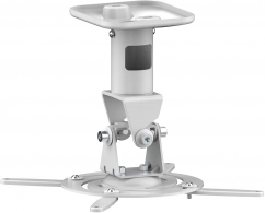 PureMounts PM-SPIDER-PLUS-W Suspension Bracket for Projector, Ceiling to Projector 225mm, tilt: +/- 180°, swivel:180°, rotade: 360°, max 15kg, White