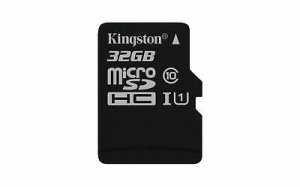 32GB microSD Class10 A1 UHS-I U1 (V10)  Kingston Canvas Select Plus, 600x, Up to: 100MB/s