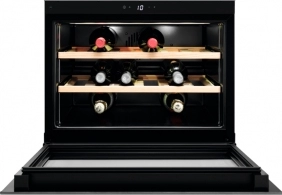 Встраиваемый винный шкаф Electrolux KBW5X, 18 бутылок, 45 см, A++, Черный