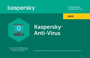 Kaspersky Anti-Virus Eastern Europe Edition.  1-Desktop  1 year  Base License Pack,  Card