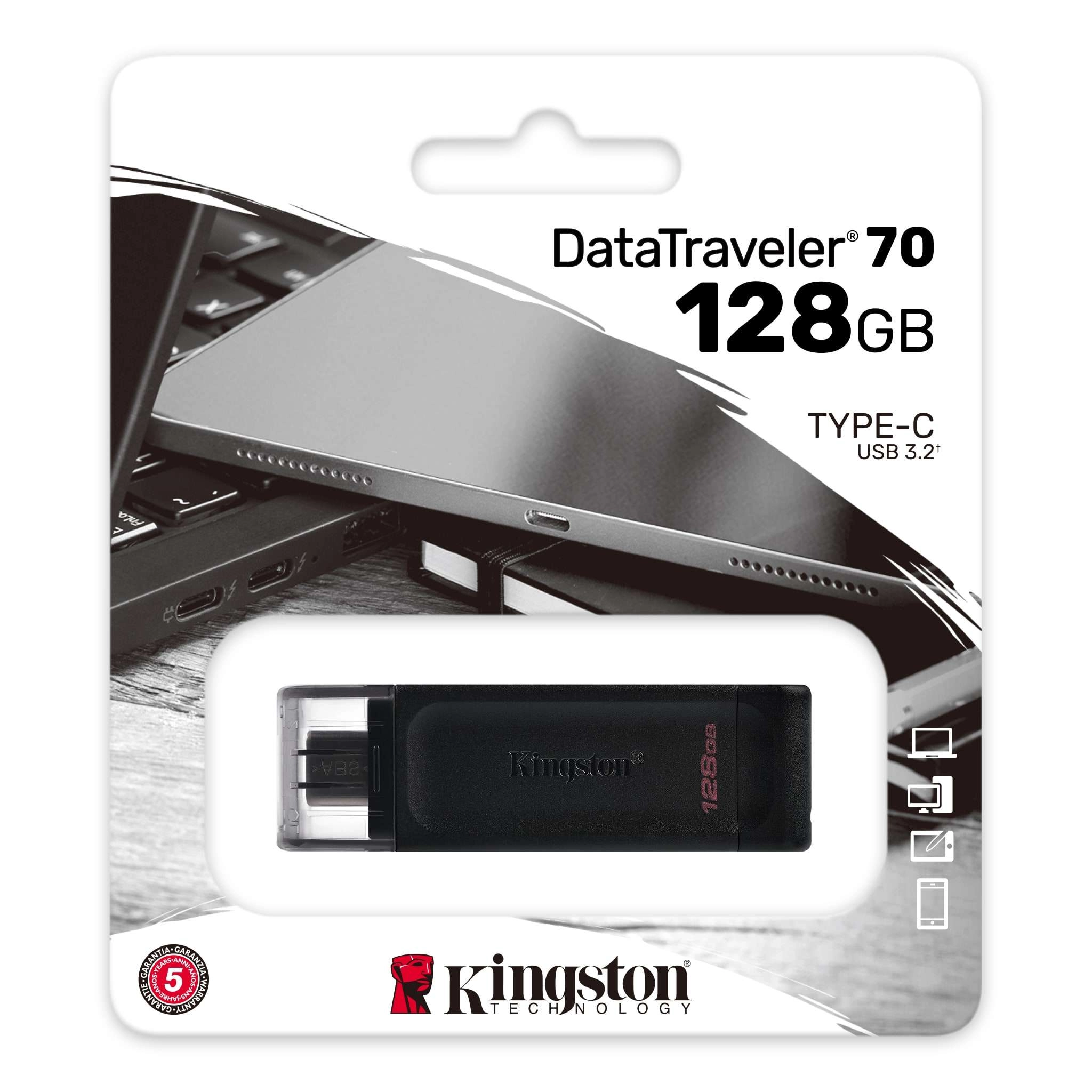 Флеш-накопитель USB Kingston DataTraveler 70 128ГБ