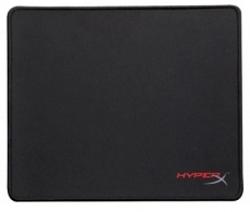 HYPERX FURY S Medium Gaming Mousepad, Natural Rubber, Size 360mm x 300mm x 3.5 mm, Seamless, Stitched edges, Densely woven surface for accurate optical tracking, Compatible with optical or laser mice,  Black