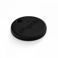 CHIPOLO ONE, 1Pack, Black (For keys / backpack / bag, Use the Chipolo app to ring your misplaced item or double click on Chipolo to find your phone, Louder sound, Longer battery life - Up to 2 years of finding power, Replaceable battery, Water resistant)
