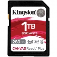 Карта памяти SD Kingston Canvas React Plus V60/ UHS-II/ 280MBps/ 1.0TB