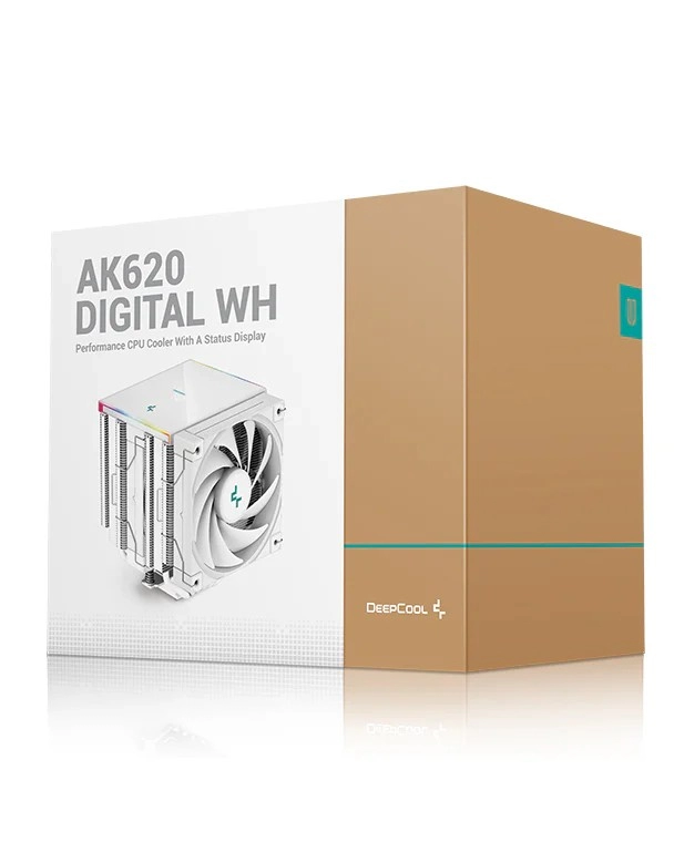 Sisteme de racire DEEPCOOL AK620 DIGITAL WH / Universal / 260W / 500~1850rpm / <28 dBA / 68.99 CFM / White