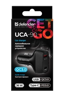 Incarcator auto p/u telefon mobil Defender UCA90