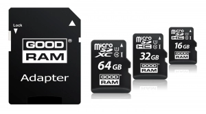 Карта памяти MicroSD+ SD adapter GoodRam 32Gb class 10 UHS I (M1AA-0320R11)