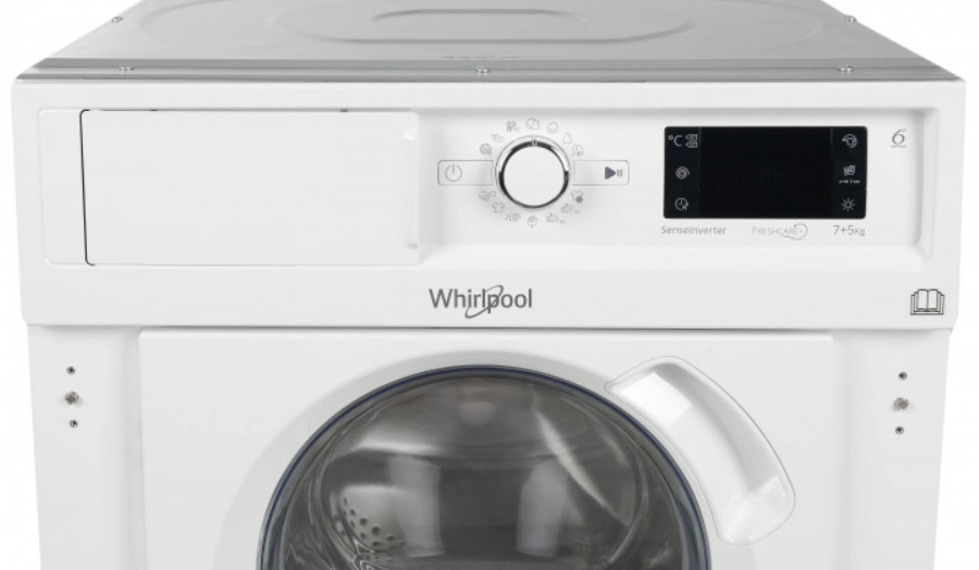 Cтирально-сушильная машина Whirlpool WDWG 75148 EU, 7 кг, 1400 об/мин, B, Белый