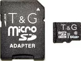 Карта памяти MicroSD+ SD adapter TnG MicroSD64GB