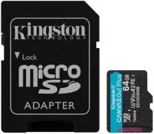 Карта памяти MicroSD+ SD adapter Kingston SDCG364GB