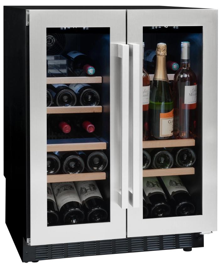 Встраиваемый винный шкаф Avintage AVU41SXDPA, 42 бутылок, 83 см, A, Серебристый