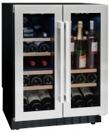 Встраиваемый винный шкаф Avintage AVU41SXDPA, 42 бутылок, 83 см, A, Серебристый