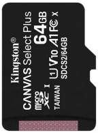 Карта памяти MicroSD Kingston Canvas Select Plus 64GB