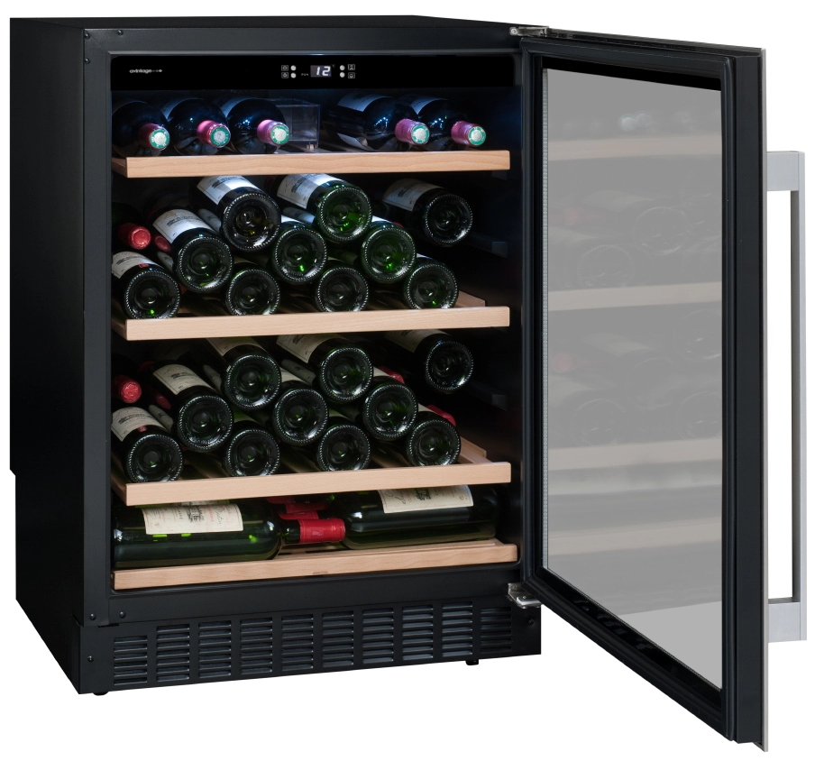 Встраиваемый винный шкаф Avintage AVU52SX, 50 бутылок, 82 см, A, Серебристый