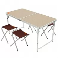 Set mobila 1 masa + 4 scaune Outventure Table+4 stools set