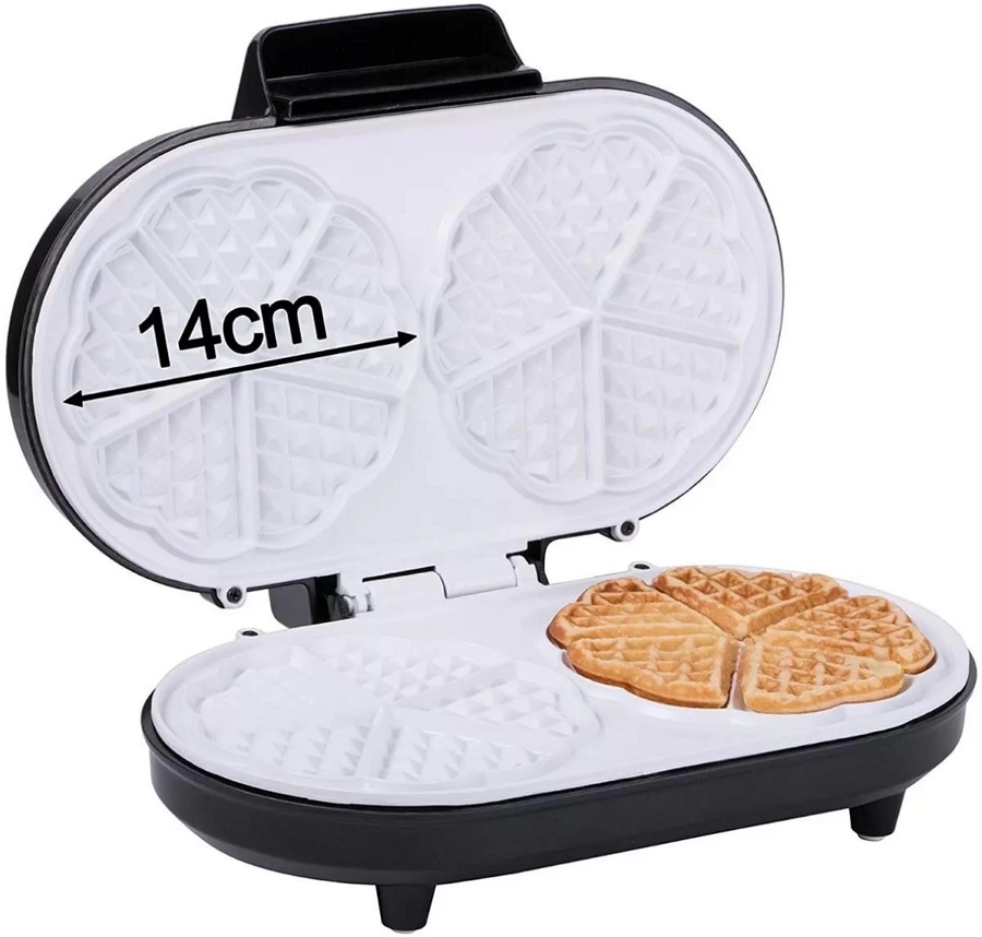 Waffle fier First FA53052WI, 1000 W, Argintiu