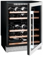 Встраиваемый винный шкаф Avintage AVU54SXDZA, 50 бутылок, 83 см, A, Серебристый