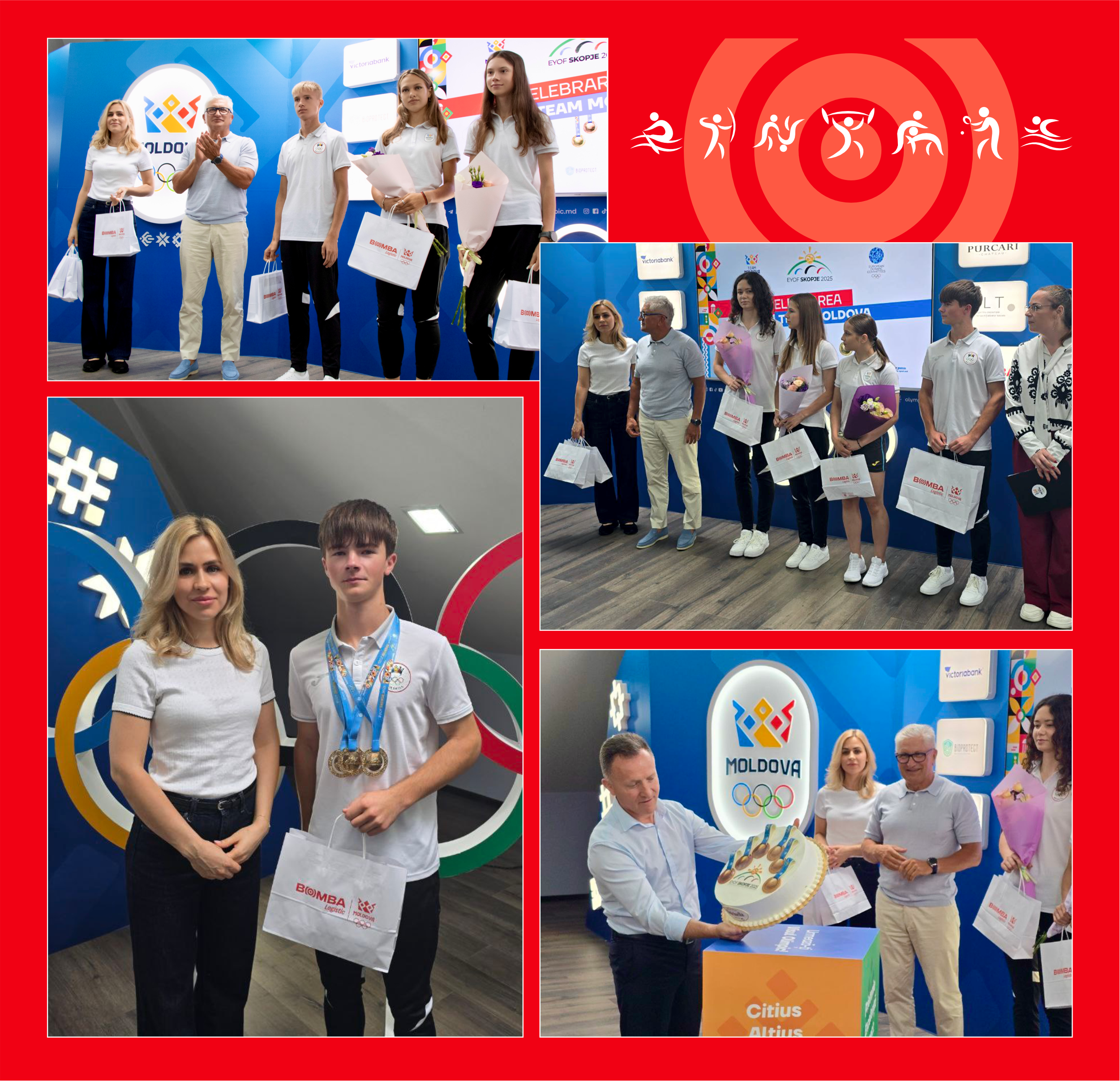 BOMBA i-a premiat pe participanții la Festivalul Olimpic European al Tineretului 2025
