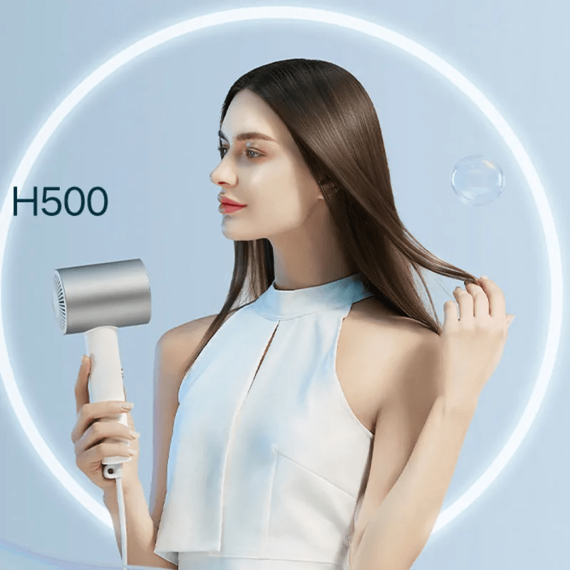 Uscator de par Xiaomi Ionic Hair Dryer H500 1800W Alb/Argintiu