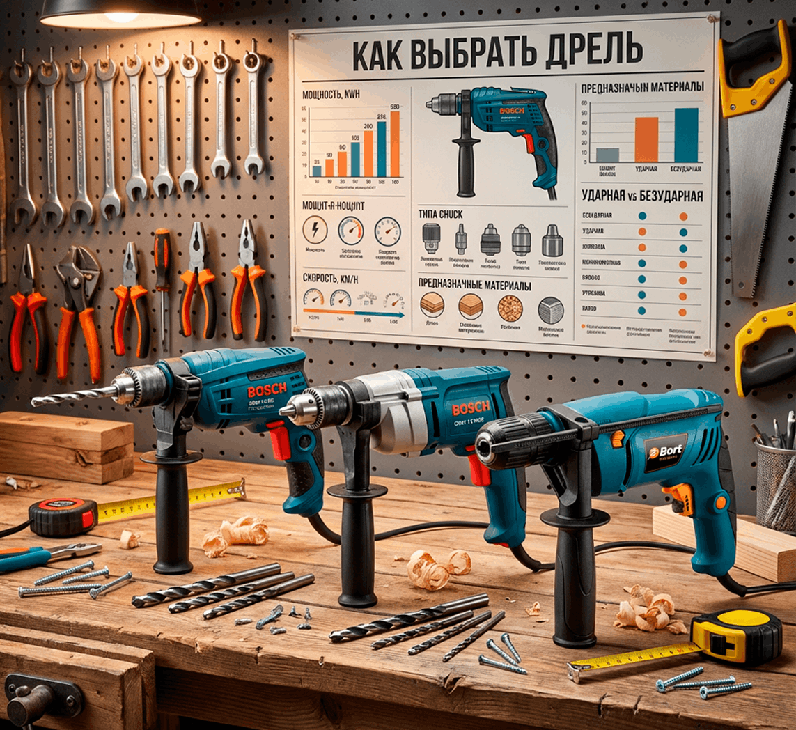 Как выбрать дрель