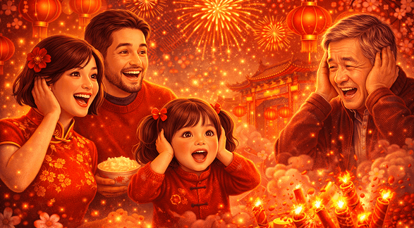 Focurile de artificii și gălăgia